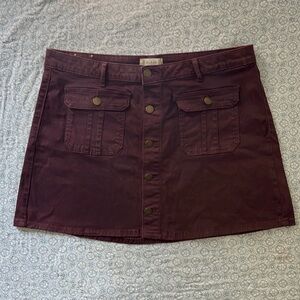 Altar’d State Burgundy Skirt Size Large
